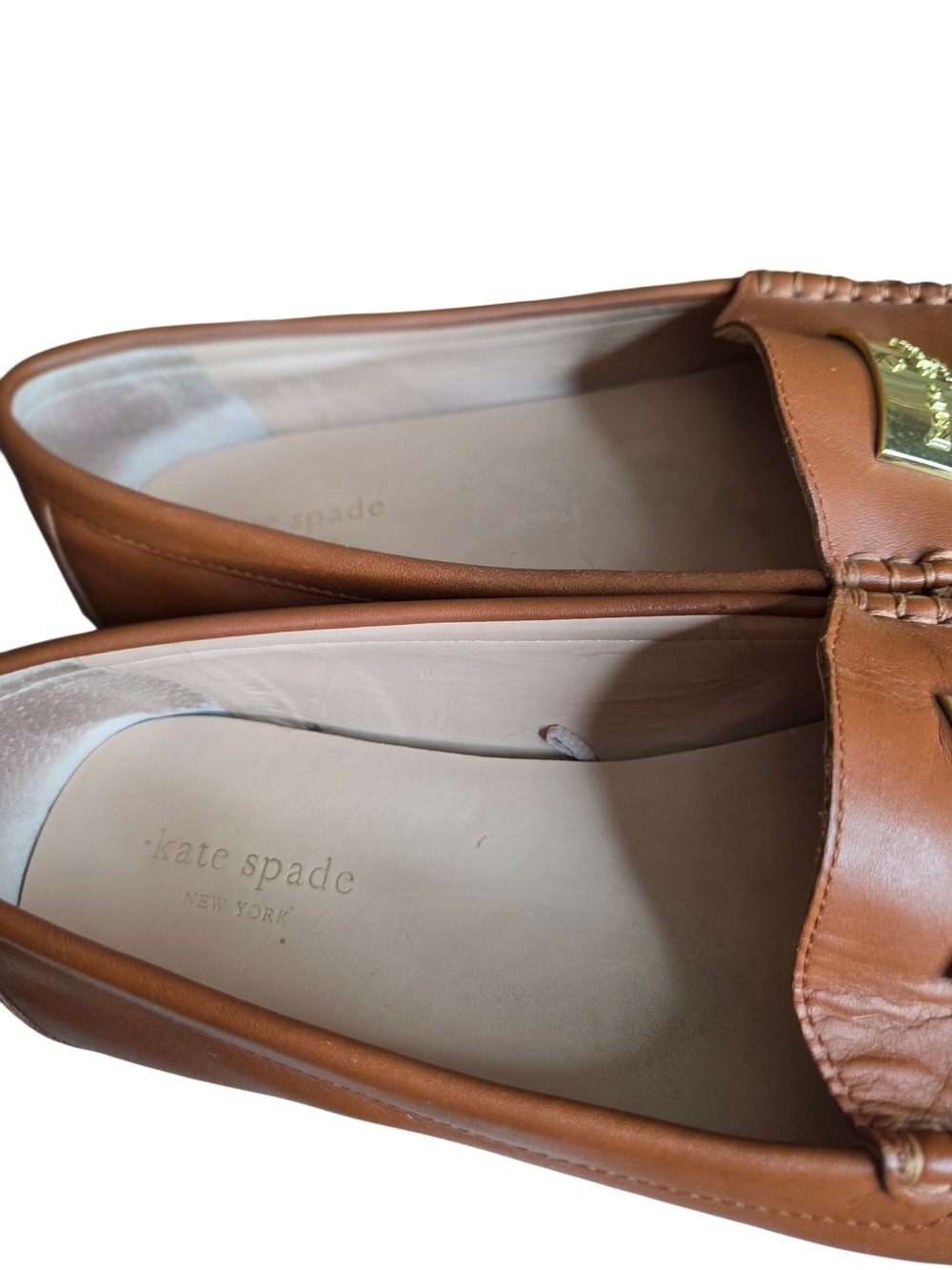 KATE SPADE "CORRIE" WOMEN'S LOAFERS W/ Gold Tag Logo Good Pre-owned Condition - Picture 6 of 15